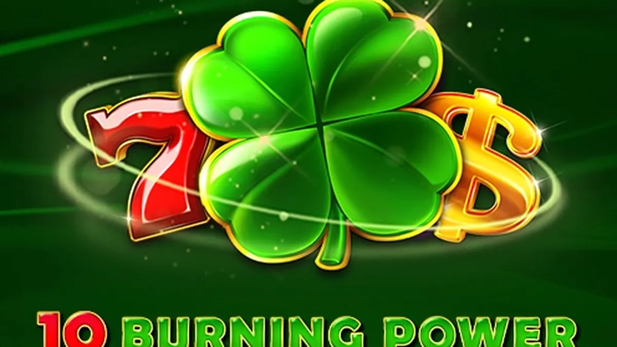 Interface do jogo de slot 10 Burning Power com símbolos de frutas